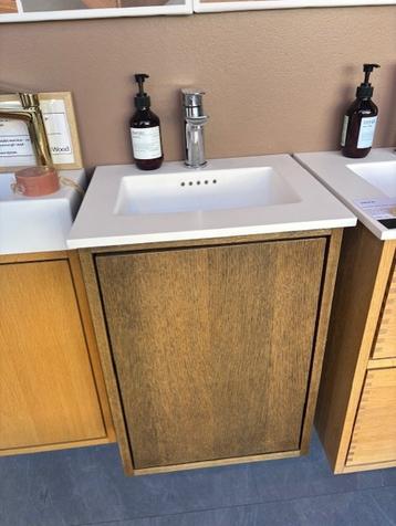 40 cm mørkolieret Just Wood slim badmøbel